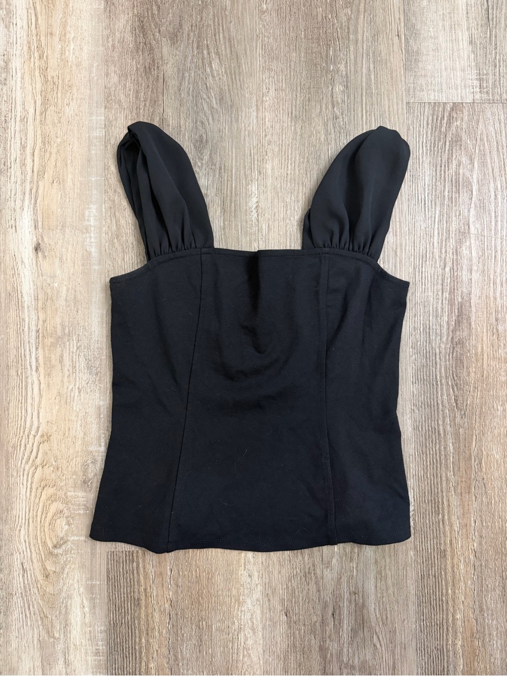 Anthropologie Meadow Rue Black Tank Top-size XS